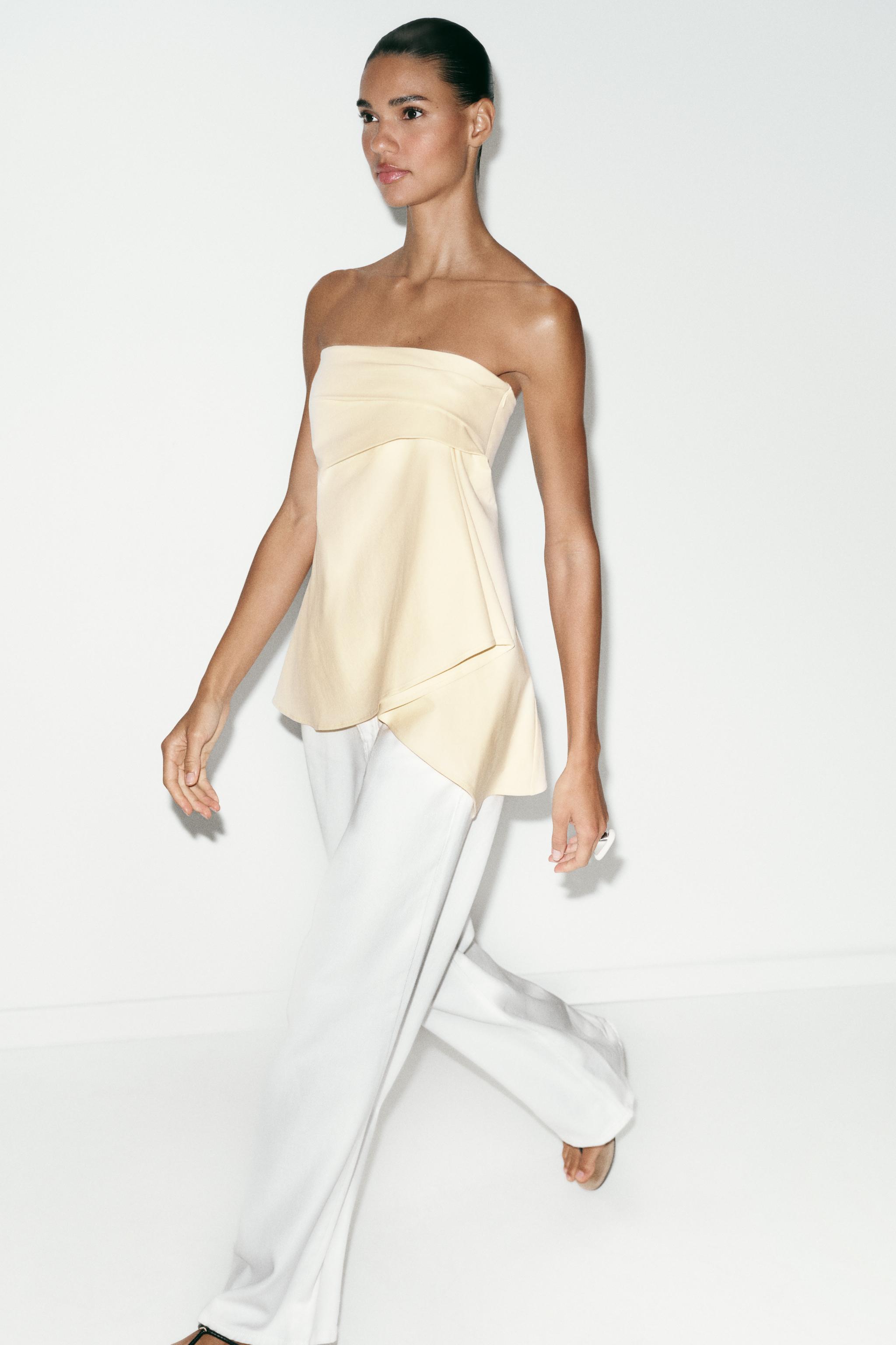 HAUT BUSTIER À PLIS
